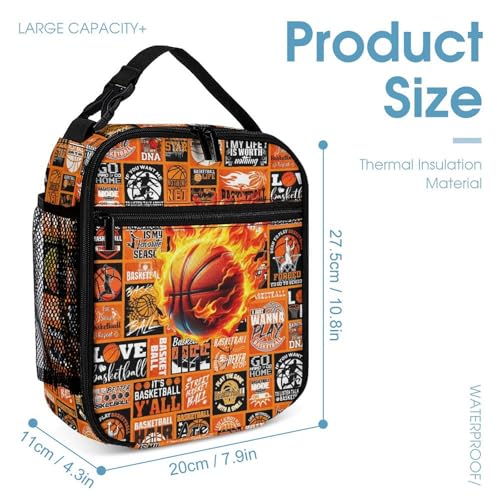 Basketball Backpack for Kids Girls Boys School, 16 Inches Ball Bookbag, Colorful Sport Ball Backpack for School4