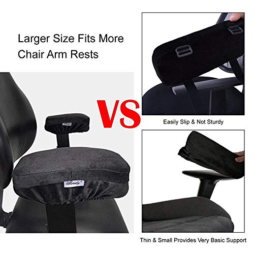 Aloudy Arm Rest Pillow, 2021 New Size 11â Office Chair Armrest Cover Pads, Comfy Desk Chair Cushions for Elbows and Forearms(Large, Set of 2) - Image 6