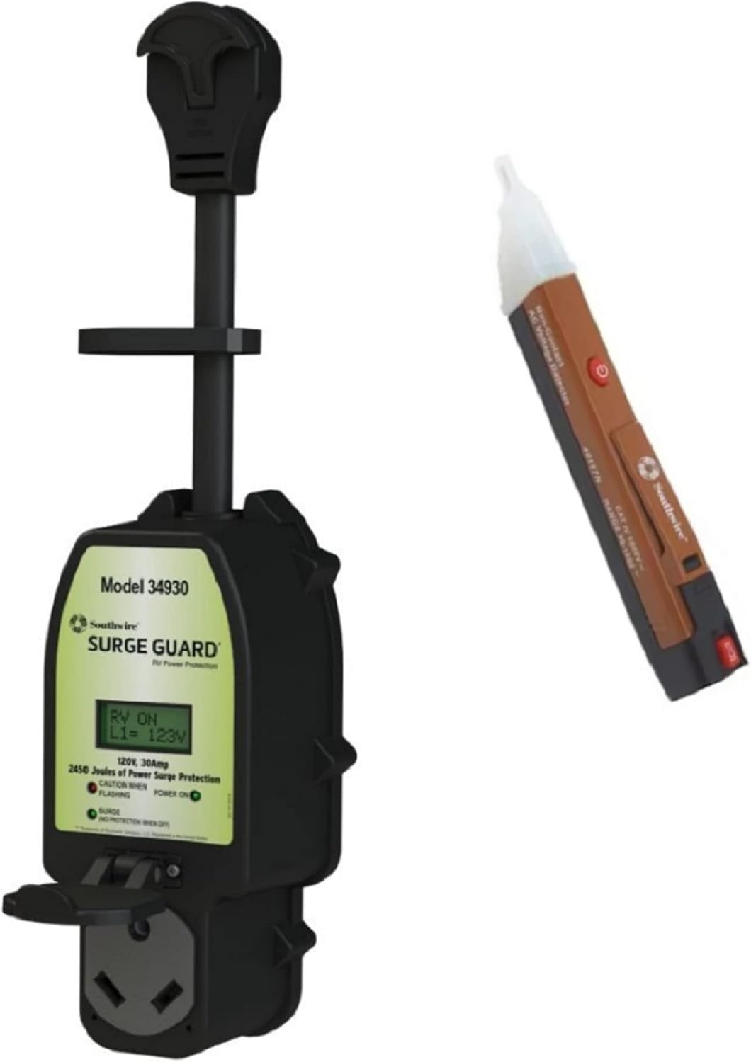 Surge Guard 34930 RV Surge Protector with LCD Display
