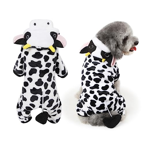 Disfraz para perro XL diseño vaca cálido y cómodo
