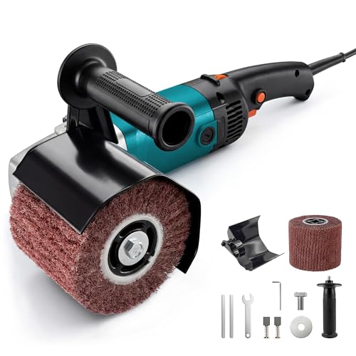 OFISPEED Surface Conditioning Tool 1400W Burnishing Polishing Machine with 8 Variable Speed Electric Handheld Stainless Steel Polisher Set Metal Burnishing Machine Kit with Burnishing Wheel
