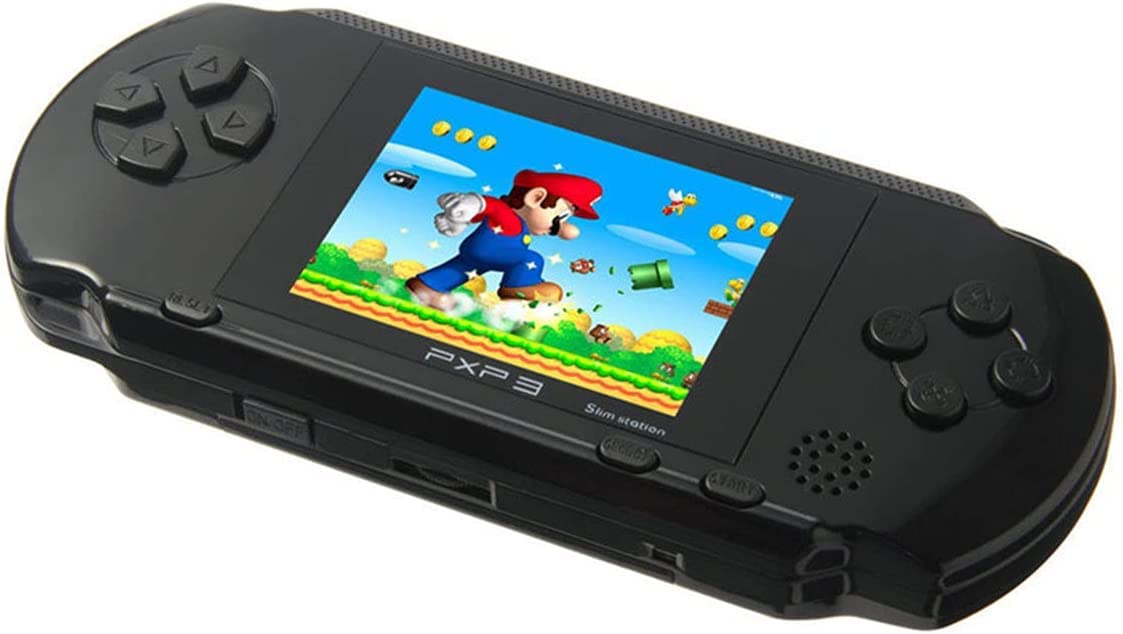 CHROX Console di Gioco Portatile per Bambini, 156 Giochi Integrati Sistema di Gioco Portatile Console di Gioco Classica A 16 Bit Lettore di Giochi LCD, Regalo di Natale per Bambini