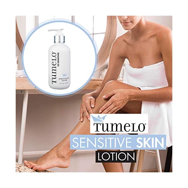 Tumelo So Sensitive! Dry & Sensitive Skin Lotion with Macadamia and Coconut Nut Oil 8 oz Bottle - Unscented, Paraben-Free, Non GMO