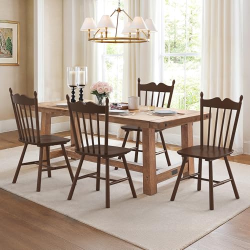 LUE BONA Solid Hardwood Dining Chairs