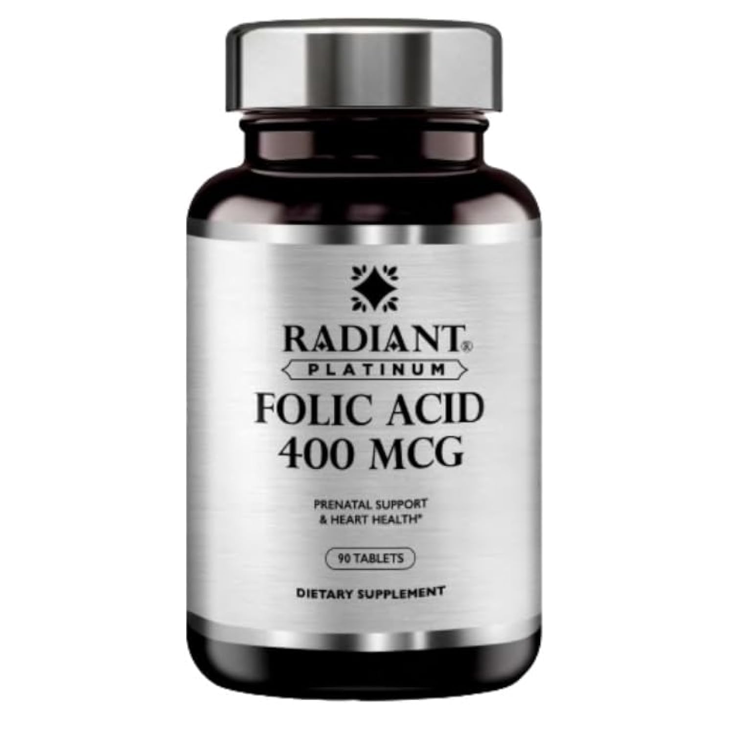 Folic Acid 400Mcg | Panatal Support & Heart Health | Forms Healthy Red Blood Cells | 90 Tablets