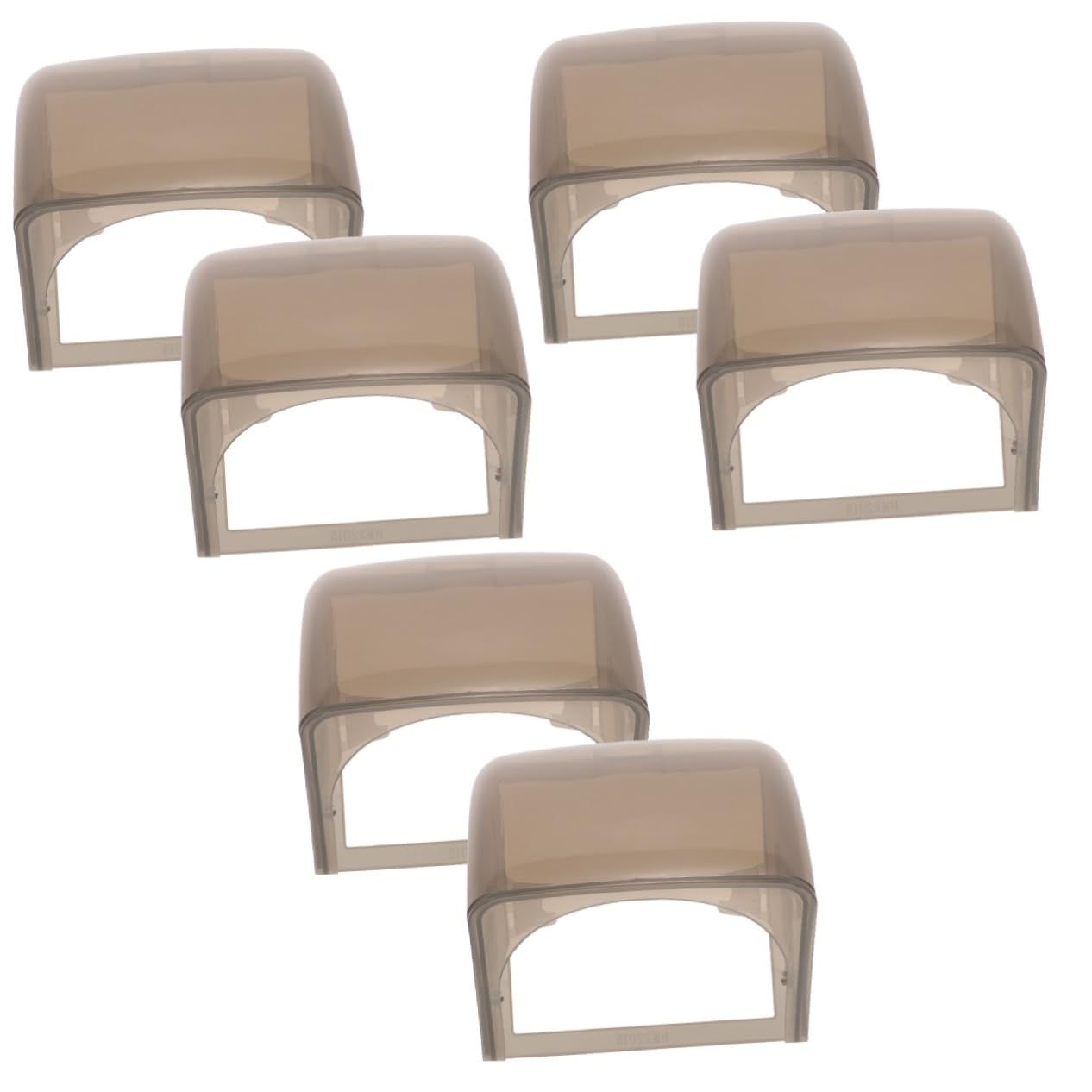Mipcase 6pezzi Copriprese Esterne Impermeabili Protezione Per Outlet Facile Usare Resistente Per Domestici e Commerciali Colore