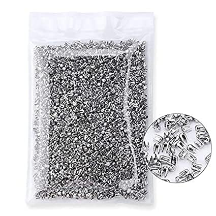 Bharat Nails (Rivet) for Pearl Setting Machine, Pearl Rivet Buttons, Pearl Hand Made Tools for Hats, Shoes, Clothes, Bags, Skirt Setting Machine, Silver Color (50, Grams)-image-28
