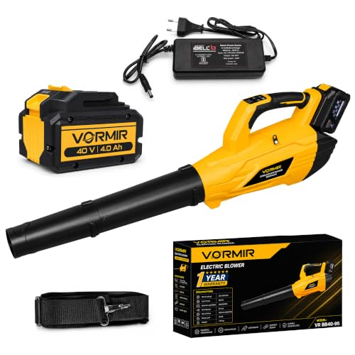 IBELL VORMIR VR BB40-95 Cordless Brushless Blower 40V MAX DC | 900W | 22000RPM | 55m/s Wind Speed | 700m³/h (412 CFM) Air Flow | Battery Leaf Blower f
