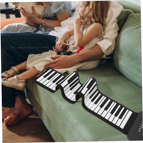 DRESSOOS 61 Rouleau De Piano Support De Clavier D’ordinateur Piano Numérique Piano à Clavier Pour Enfants Synthétiseur Piano Pour Enfants Support De Clavier Pour Bureau Gel De Silice Black - Les Beatles, Paul McCartney, John Lennon, RIngo Starr, George Harrison DRESSOOS 61 Rouleau De Piano Support De Clavier D'ordinateur Piano Numérique Piano à Clavier Pour Enfants Synthétiseur Piano Pour Enfants Support De Clavier Pour Bureau Gel De Silice Black – Image 3
