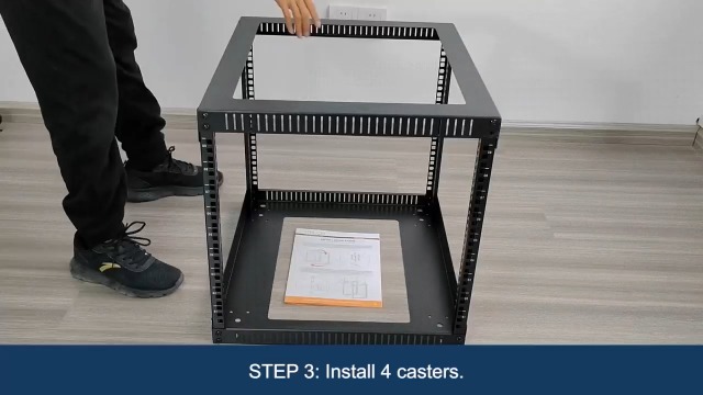 RIVECO 6U Server Rack with Wheels Open Frame Networking