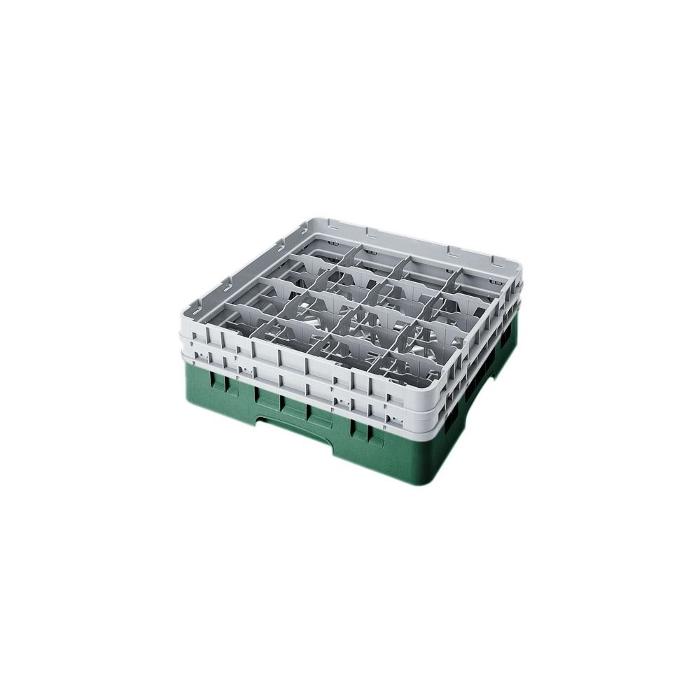 Sherwood Green 16 Comp 5-1/4 in. Full Size Glass Rack w/2 Extenders - Case = 4