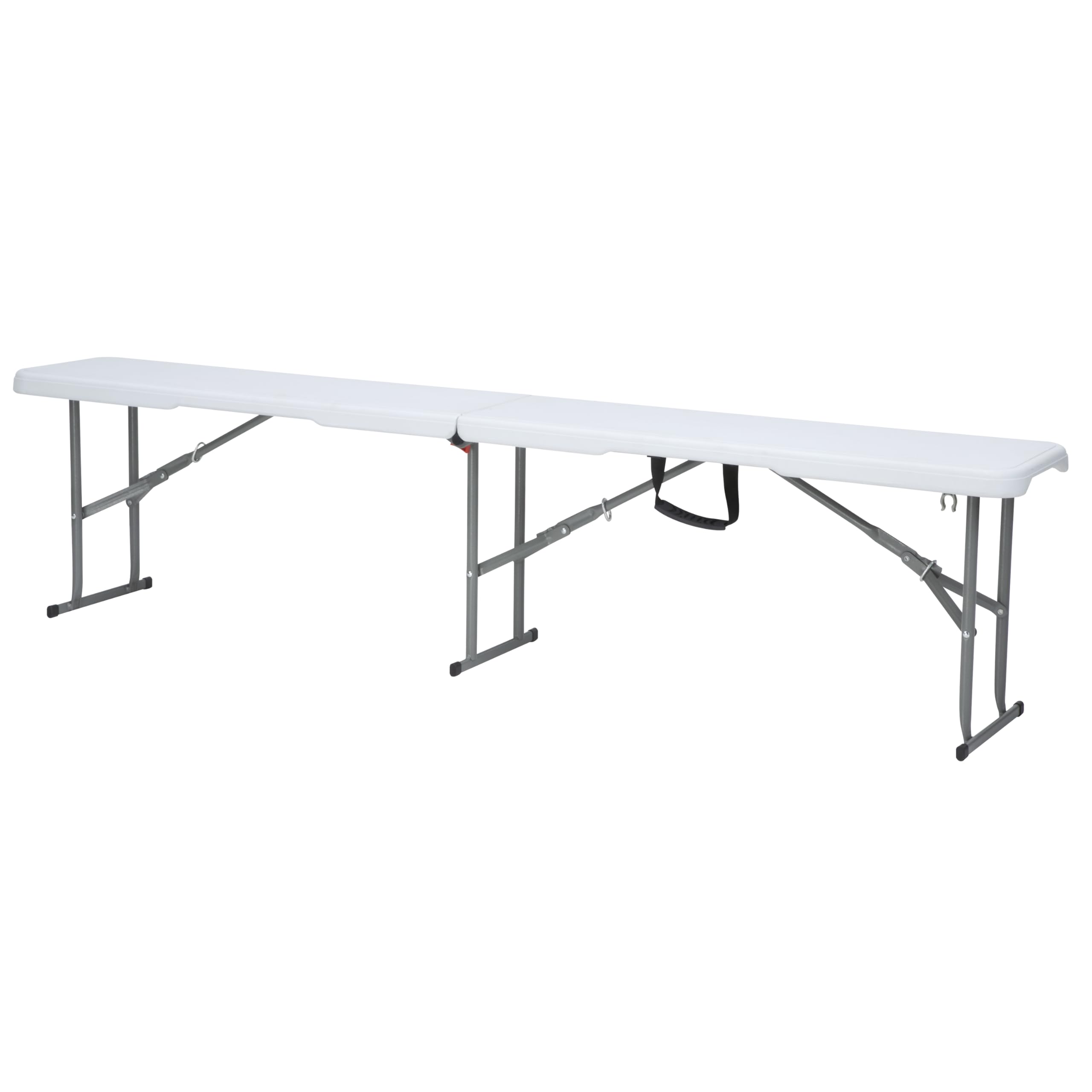 Urbancart Durable Heavy-Duty 6 FT Plastic Foldable Bench with Metal Legs Indoor & Outdoor Furniture