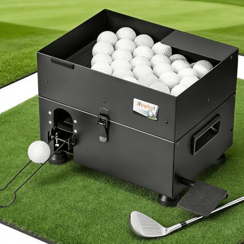 Distributeur de balles de golf noir machine semi-automatique 50 balles pour practice