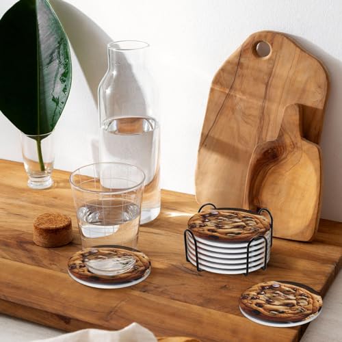 Dessous de verre en liège et céramique anti-rayures pour table en bois - 7