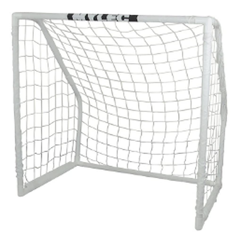 MyLec Hockey Goal for Outdoor Sports, Easy Assembly, Nylon Net, Lightweight & Portable Hockey Net, Sleeve Netting System, Perfect Hockey Gifts, 1 ⅝” Plastic PVC Tubing (White, 4 Pounds)