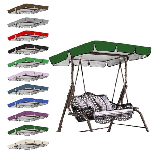 Toile de Rechange pour balancelle, Auvent imperméable de Rechange pour balancelle de Jardin, UV Resistant Rainproof Sunshade (10,164 * 114 * 15 CM)