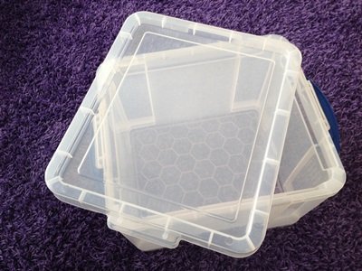 Really useful box lot de 3 boîtes de rangement en plastique-motif : 3 x les coffres en plastique 35 l