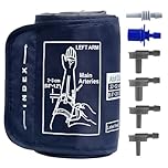 Extra Large Blood Pressure Cuff, 22-52CM Blood Pressure Monitors Cuff Adjustable XL Compatible with Other BP Monitors for Adult with Big Arms Women Men, 6 Connectors (BP Cuff Included Only)