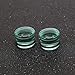 ZS 4 Pairs Glass Ear Gauges Mushroom Single Flare Plugs Tunnels Ear Lobe Stretching Piercing 4G-5/8 inches (Gauge=00g(10mm))