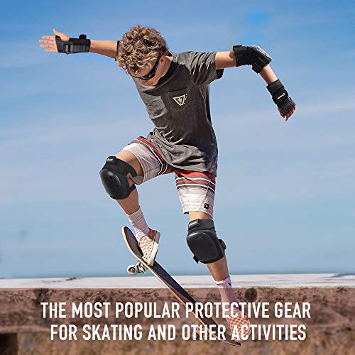 image for Joncom Knee Pads Elbow Pads Wrist Guards for Kids Youth Adult 3 in 1 P