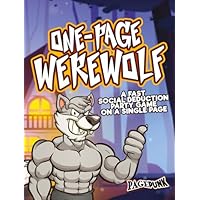 One-Page Werewolf: A Fast Social Deduction Party Game on a