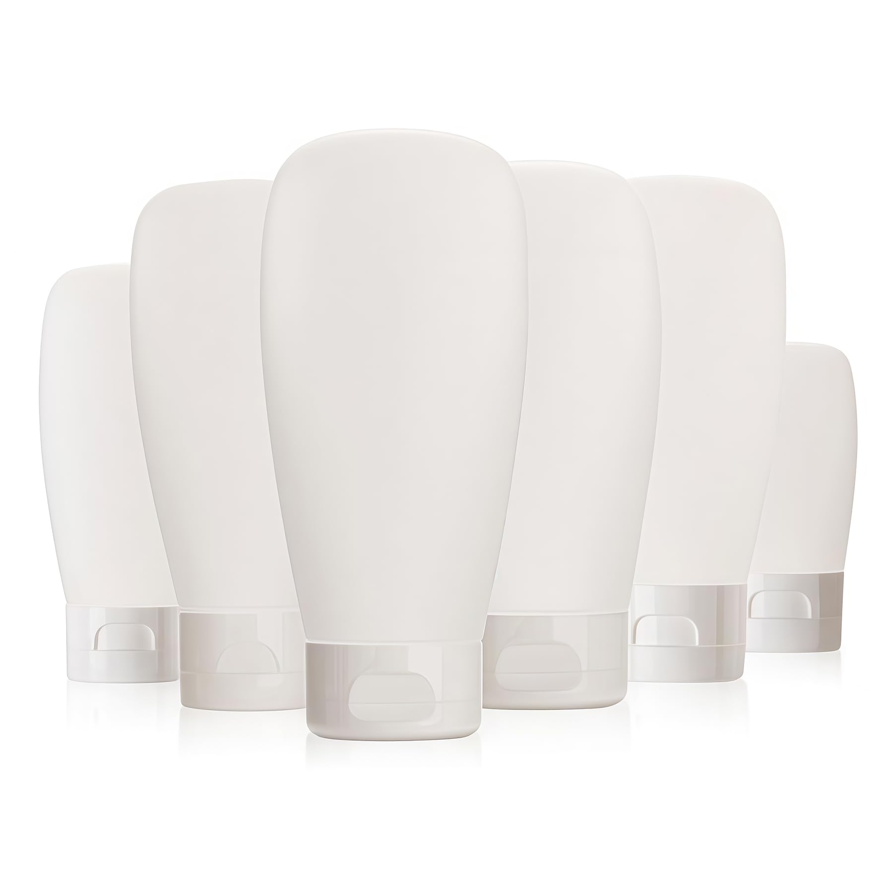 12PCS 150ML/5oz Empty Clear Refillable Cosmetic Soft Tube Squeeze Bottle With Flip Cap Makeup Container Shampoo Facial Cleanser Body Cream Bath Container Portable Cosmetics Travel Set For Women Lady