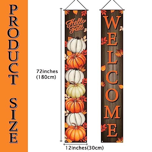 Fall Decorative Pumpkin Porch Banners