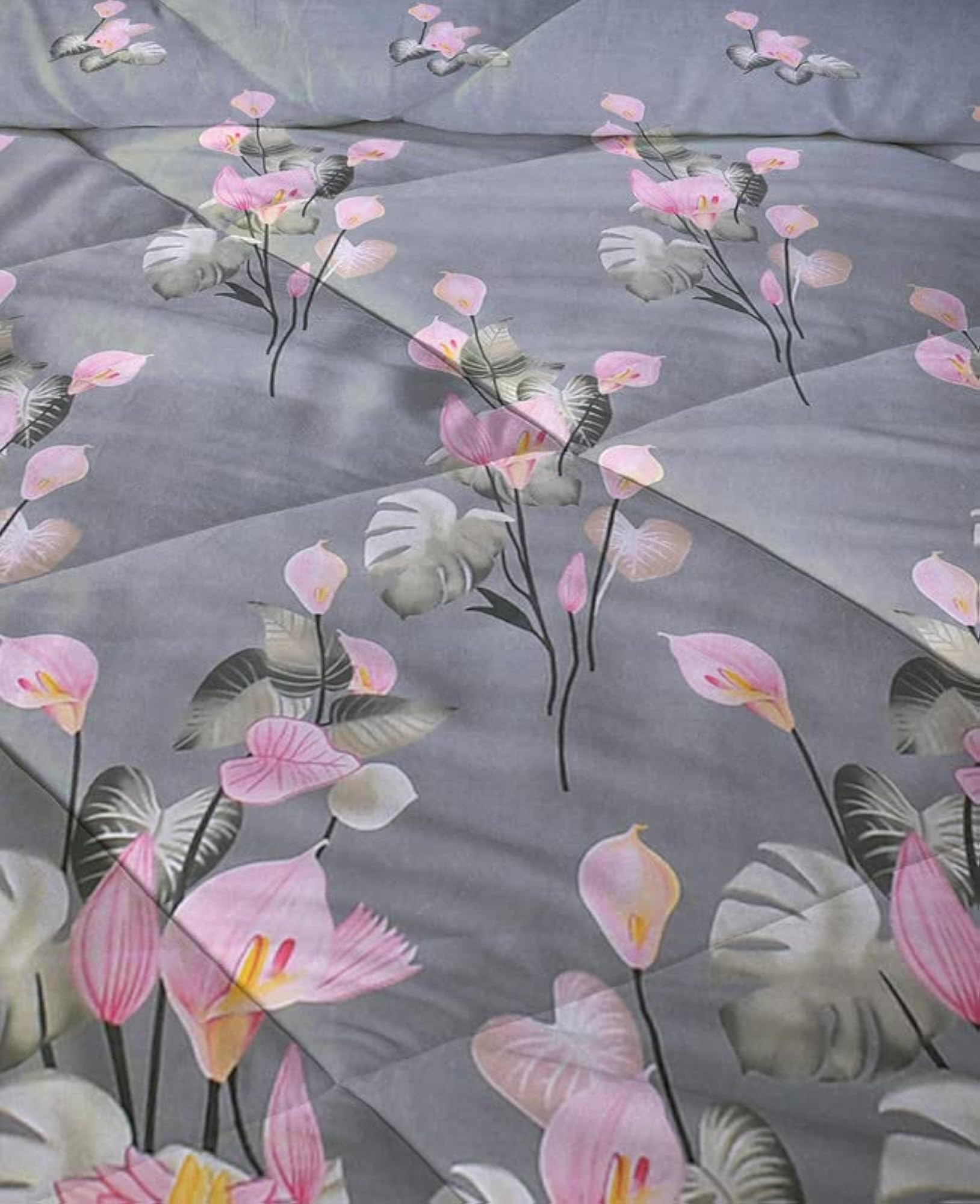 220 GSM Microfiber Reversible AC Comforter, Winter Quilt