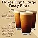The Original Royal Brew Nitro Cold Brew Coffee Maker - Gift for Coffee Lovers -128 oz Extra Large Home Keg, Nitrogen Gas System Coffee Dispenser Kit - Use Nitrogen or Nitrous Oxide