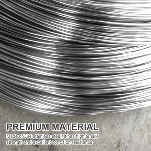Edelstahldraht, Draht Edelstahl, Edelstahl Draht, zum DIY Basteln,Gartenverkabelung,Schmuckherstellung,Skulpturenrahmen (2MMX30M)