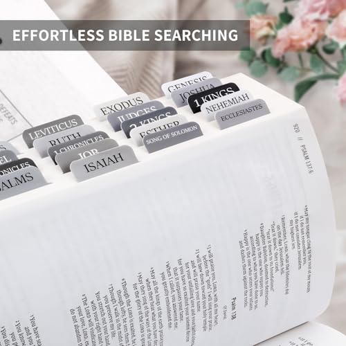Image of Taja Bible Tabs, 75 Large Print Index Tabs for Women & Men