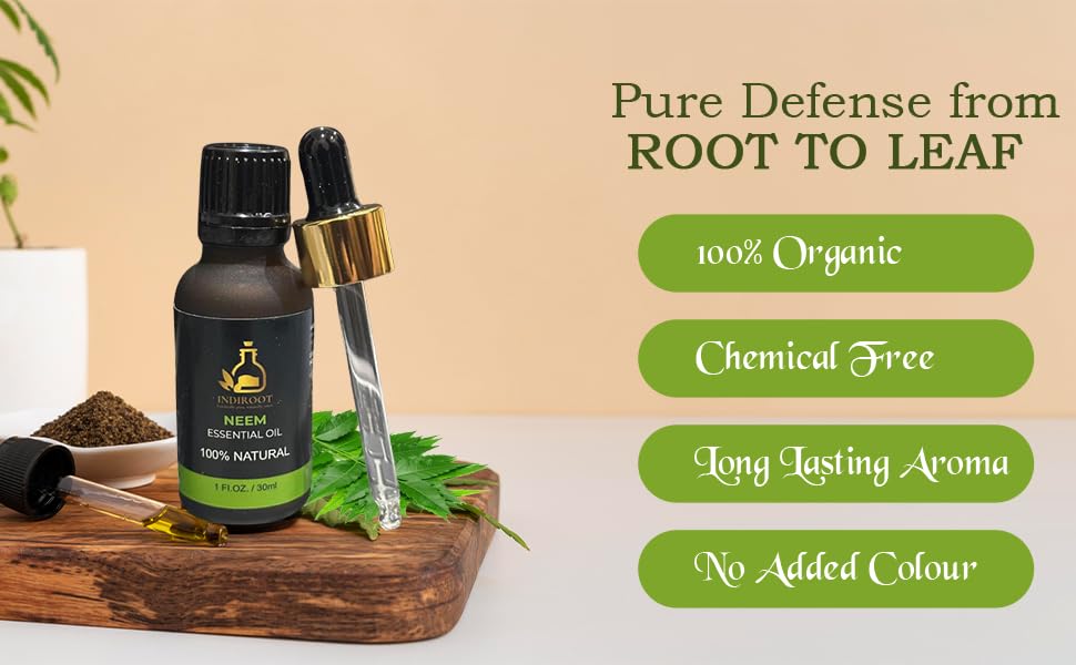 Aceite esencial de Neem 100% natural 30 ml con gotero miniatura 4