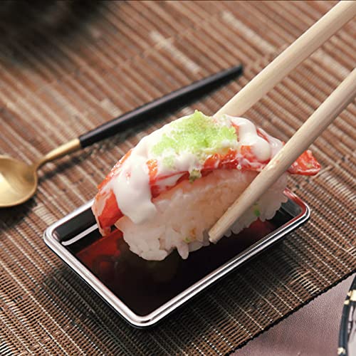 Qjfcare 100Pcs Rectangle Disposable Sauce Dishes, Mini Dipping Dessert Plates Sauce Dishes Soup Plate Soy Sauce Dishes Seasoning Dish Appetizer Plates For Home Restaurant - Silver #TOP6