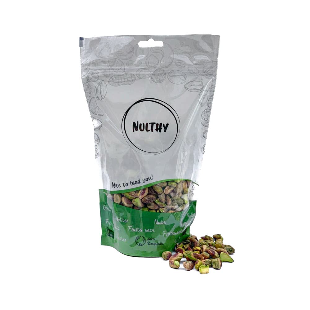 NULTHY 1kg - Pistacho Tostado Sin Cáscara BIO, Sin Sal Añadida, Frutos Secos Naturales, Cultivo Ecológico, Vegano