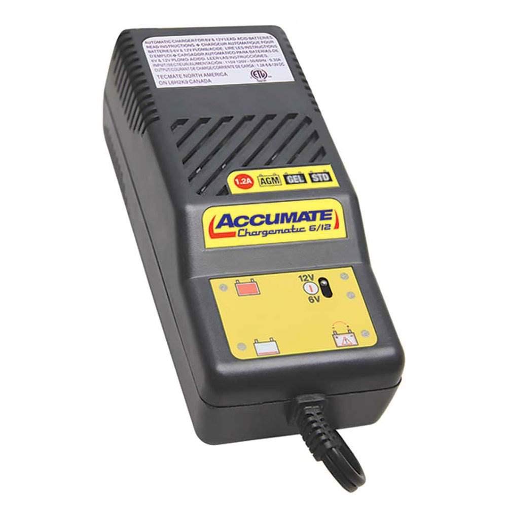 AccuMate 6/12 1.2A, TM-08, 4-Step 6V/12V ChargeMatic Battery Charger-maintainer