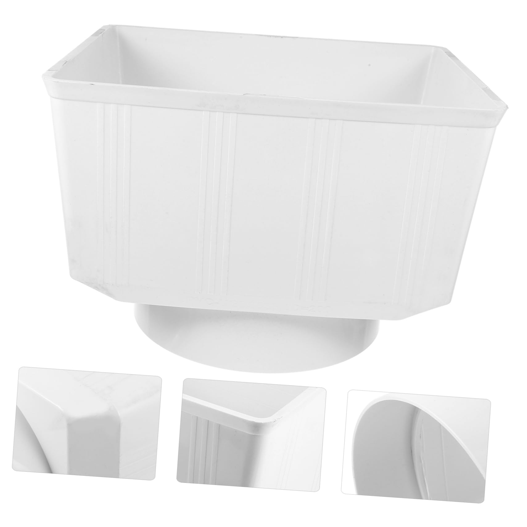 PartyKindom Adaptador de Canalón Bajante Pvc para Recolección de Agua Lluvia Instalación Fácil y Material Resistente para Sistemas de Drenaje de Tejados