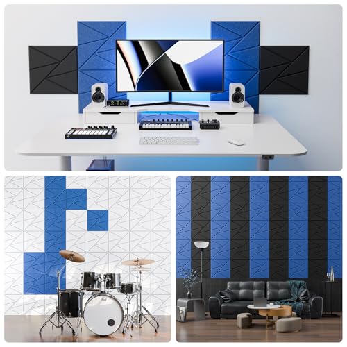 Image of 22 Pack Self-Adhesive Acoustic Panels, Sound Proof Foam Panels for Walls
