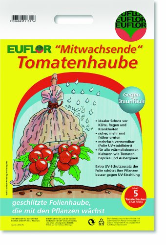 Euflor 90022 Tomatenhaube mitwachsend 5 Stück UV-stabil Cover