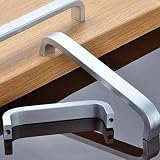 Fdit 4 sztuki uchwytów ze stopu aluminium do dekoracji domu, szafa z szufladami, szafa, szafa na ubrania, komoda, sprzęt ze śrubami (64 mm)