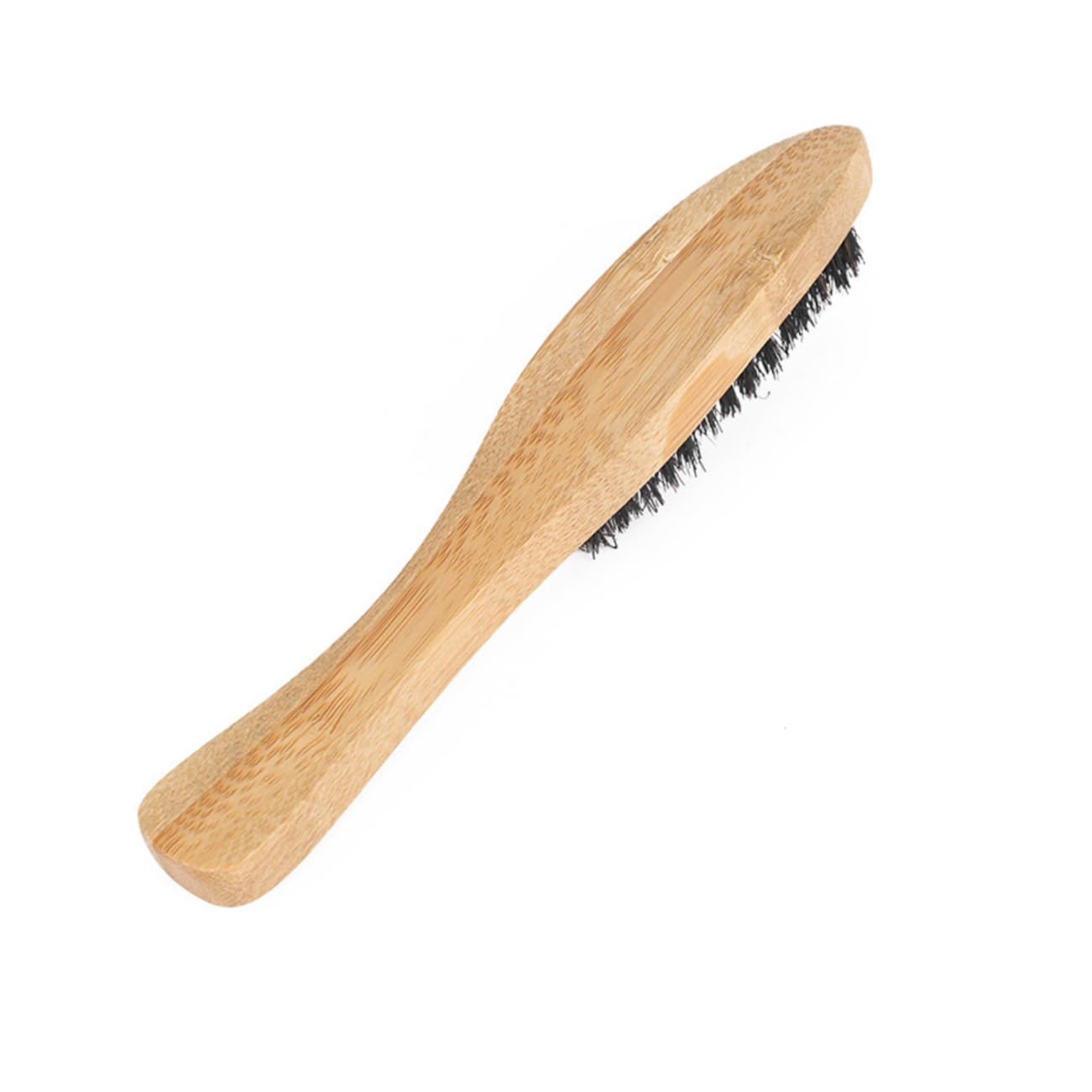 Healeved Beard for Men 2pcs Professional Long Handle Bristles Brush Portable Beard Cleaning Styling Tool