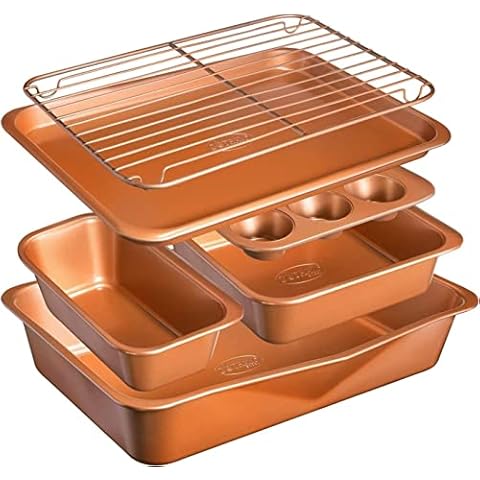Gotham Steel 6-Piece Bakeware Set Cover