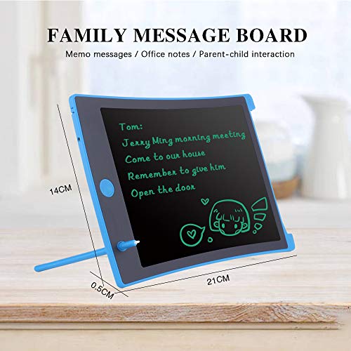 image for JefDiee 8.5 Inch Kids Drawing Writing Boards, LCD Writing Tablet Elect