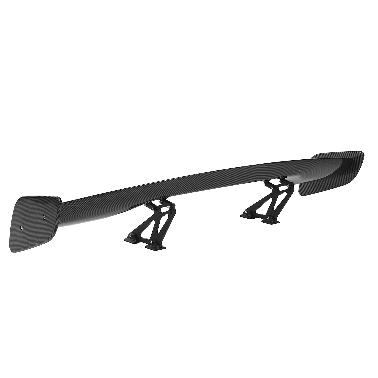Rear Trunk Spoiler Kit, Universal Carbon Fiber Style Trunk GT Rear Racing Spoiler Wing with
