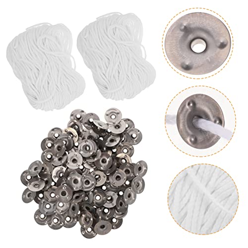 BELLIFFY 1 Set Candle Making Kit of Polyester Candle Wicks for Crafting Includes Wick Holders for Christmas Special Occasions