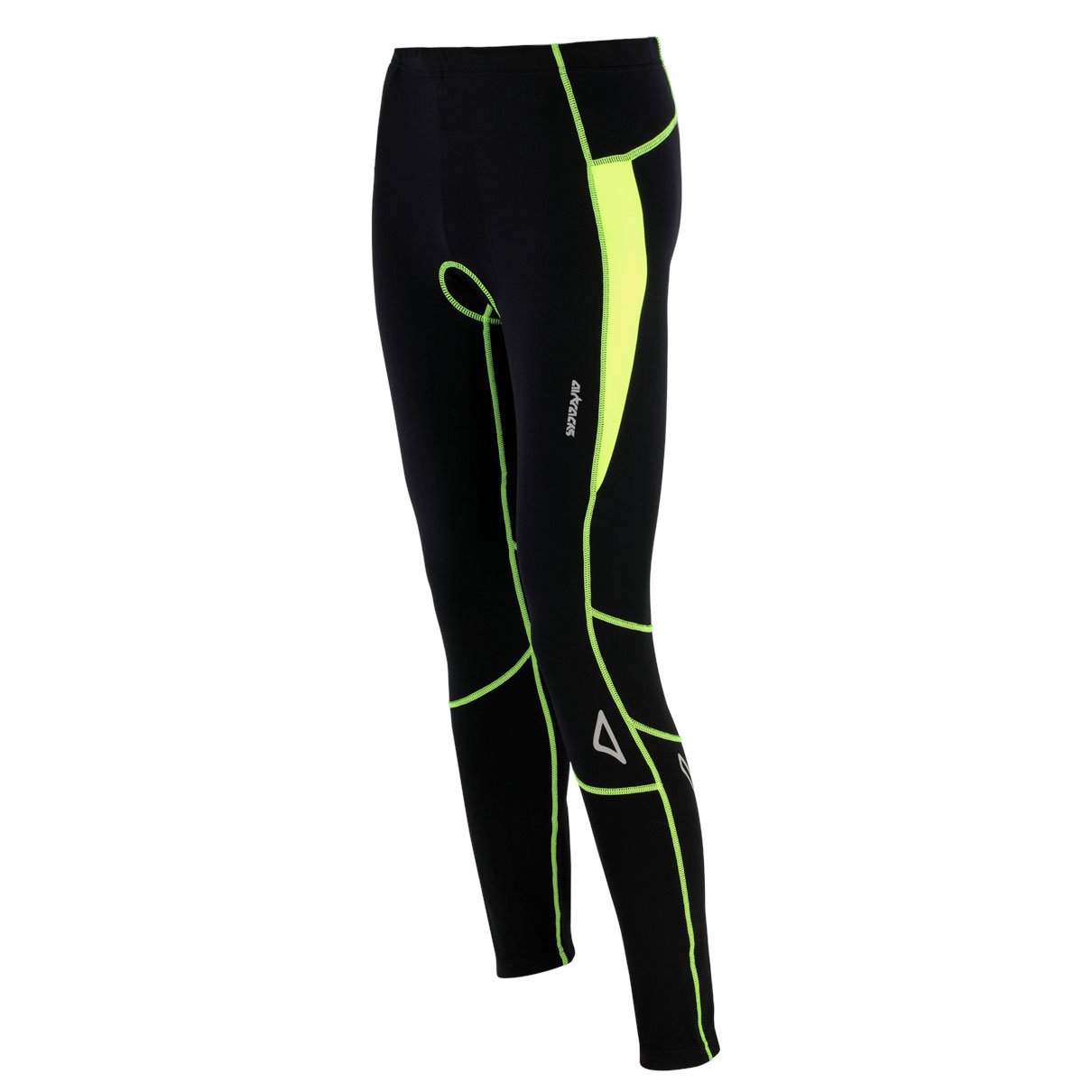 Airtracks Herren Thermo Fahrradhose Lang Pro T - Radhose Lang - Radlerhose - 3D Gepolstert - Atmungsaktiv - Winddicht - Wasserabweisend, Reflektoren