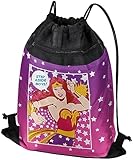 LOGOVISION Wonder Woman Step Aside Boys Drawstring Backpack Sports Bag Sackpack 17' x 13', Perfect for Gym, Yoga or Practice
