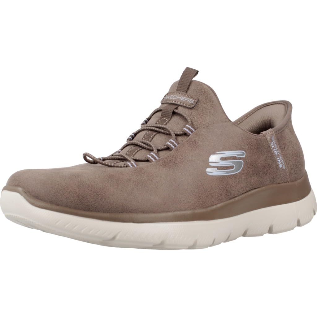 Skechers Women's Summits Sneaker, Brown, 4 UK