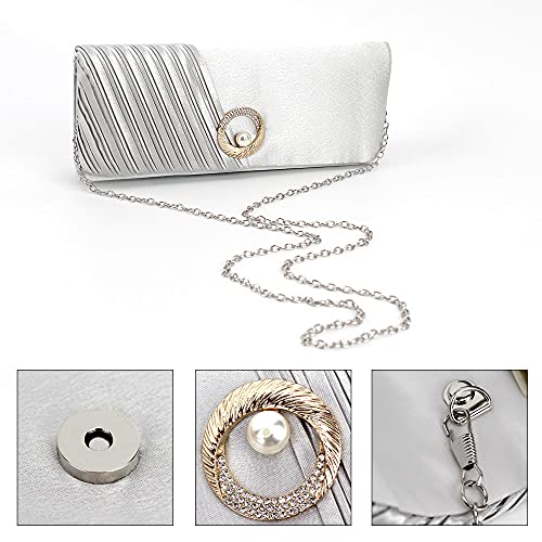 Image of Goclothod Evening Clutch Handbag Women Fashion Crossbody Shoulder Bag Chain Purse