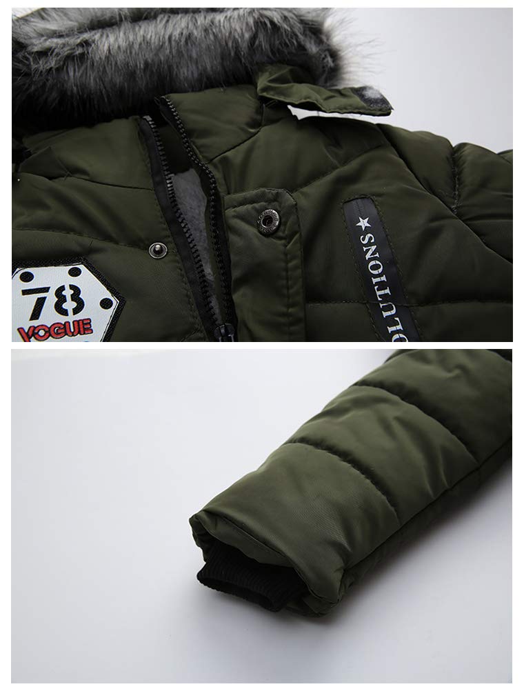 Cappotto con Cappuccio da Unisex Bimbo Piumini Giubbino Impermeabile Incappucciato Inverno 0-7 Anni