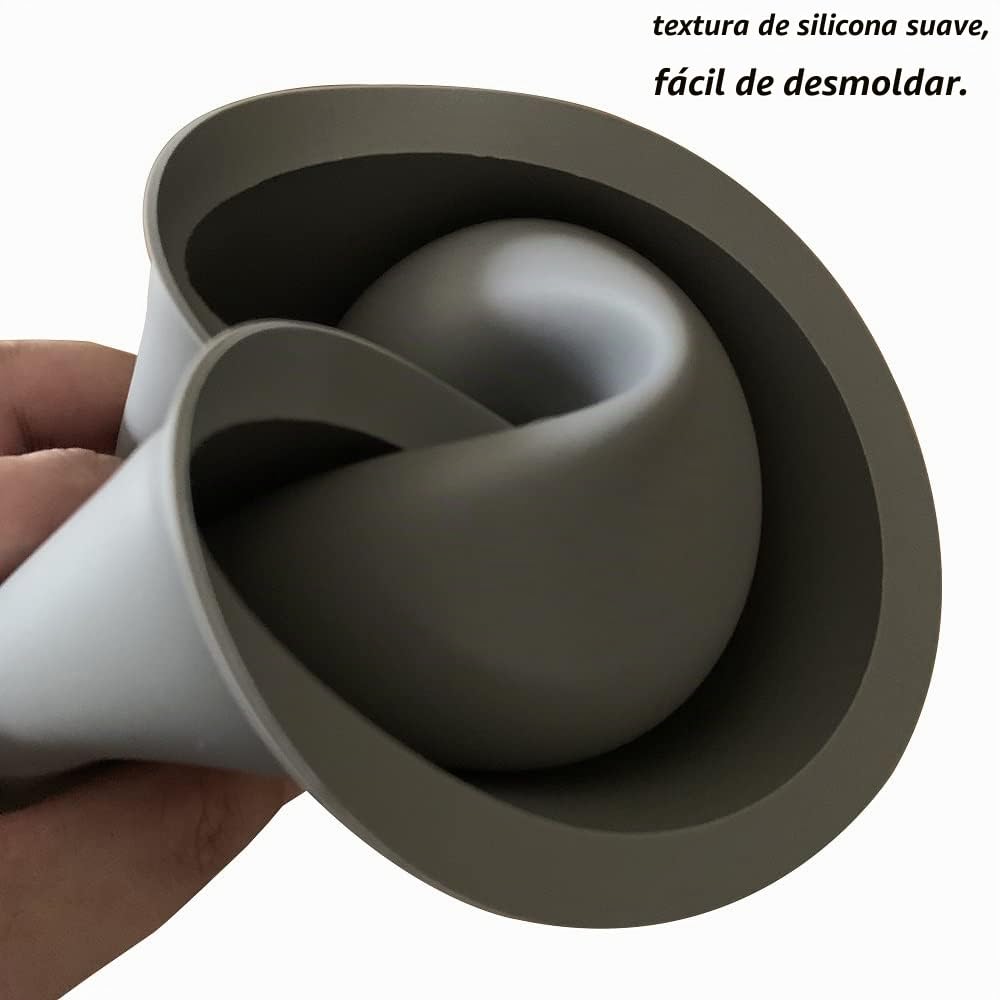 Molde redondo grande de silicona para macetas, 17,78 cm, moldes redondos grandes para hacer macetas cilíndricas, manualidades